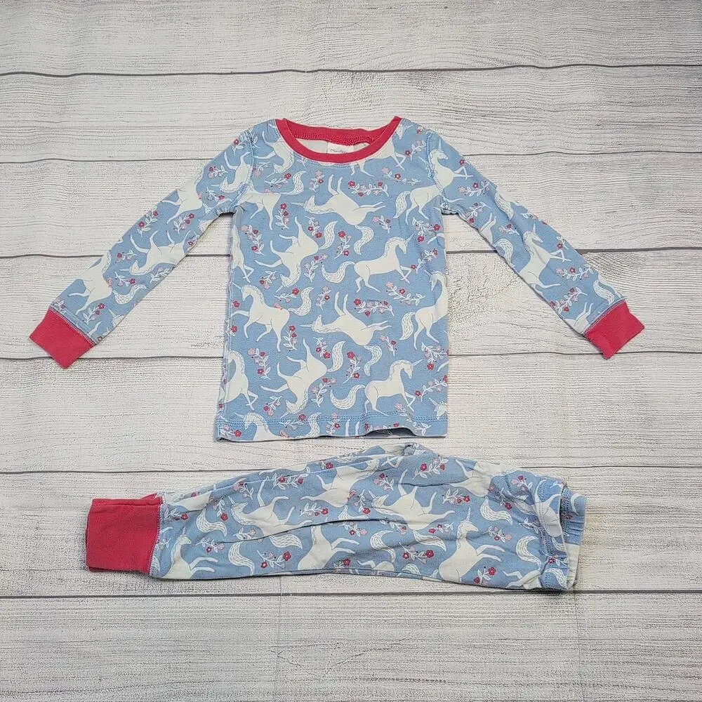3 Mini Boden Unicorn Pajamas